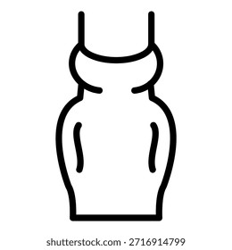 Design de vetor roupas de gravidez Estilo de ícone