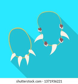 Vector design of prehistoric and bone symbol. Set of prehistoric and decoration vector icon for stock.