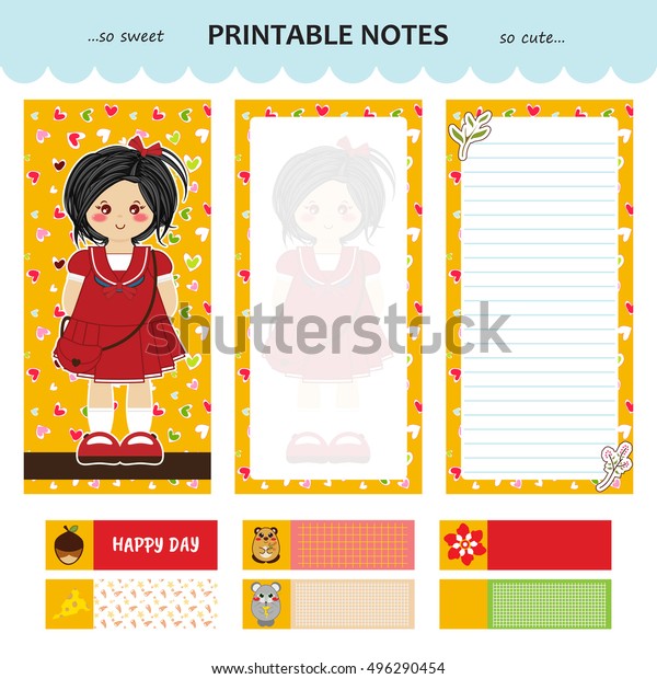vector design printable notes cover pages stock vector royalty free 496290454 shutterstock