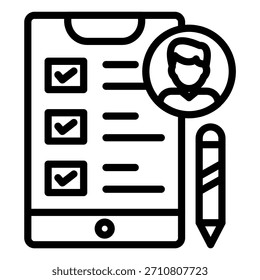 Estilo de ícone da avaliação de impacto de privacidade do projeto de vetor