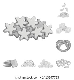 Vector design of product and menu symbol. Set of product and bar vector icon for stock.