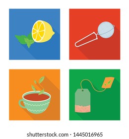Vector design of product and organic symbol. Set of product and floral stock vector illustration.