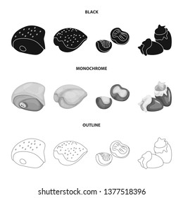Vector design of product and poultry icon. Collection of product and agriculture    vector icon for stock.