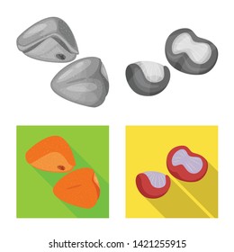 Vector design of product and poultry icon. Collection of product and agriculture    stock vector illustration.