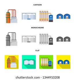 Vector design of production and structure icon. Collection of production and technology vector icon for stock.