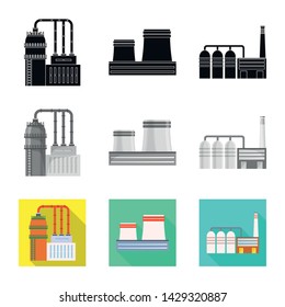 Vector design of production and structure icon. Collection of production and technology vector icon for stock.