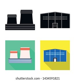 Vector design of production and structure icon. Set of production and technology stock symbol for web.