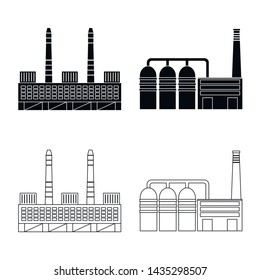 Vector design of production and structure icon. Set of production and technology stock symbol for web.