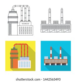 Vector design of production and structure icon. Collection of production and technology vector icon for stock.