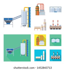 Vector design of production and structure sign. Set of production and technology vector icon for stock.