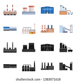 Vector design of production and structure symbol. Set of production and technology vector icon for stock.