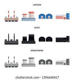 Vector design  production and structure symbol. Collection  production and technology vector icon for stock.