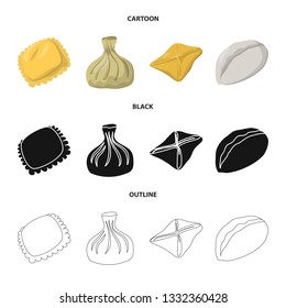 Vector design of products  and cooking icon. Collection of products  and appetizer stock vector illustration.