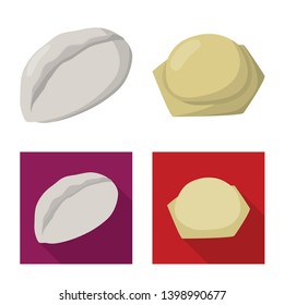 Vector design of products  and cooking symbol. Collection of products  and appetizer vector icon for stock.