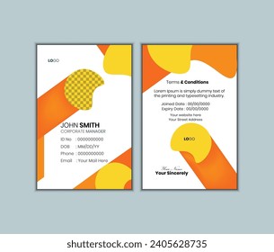 Vector design Professional Id Card Template.
