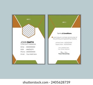 Vector design Professional Id Card Template.