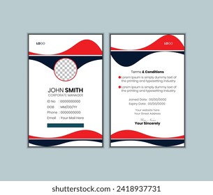 Vector design Professional Id Card Template.