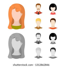 Vector design of professional and photo icon. Set of professional and profile stock symbol for web.