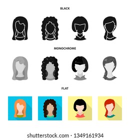 Vector design of professional and photo icon. Set of professional and profile vector icon for stock.