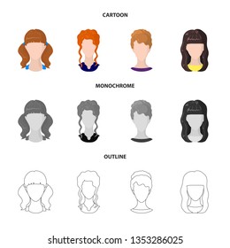 Vector design of professional and photo icon. Collection of professional and profile vector icon for stock.