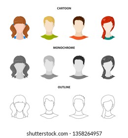 Vector design of professional and photo icon. Set of professional and profile stock vector illustration.