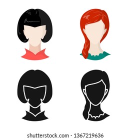 Vector design of professional and photo icon. Set of professional and profile vector icon for stock.