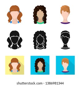 Vector design of professional and photo icon. Collection of professional and profile stock vector illustration.