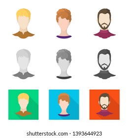 Vector design of professional and photo icon. Set of professional and profile stock symbol for web.