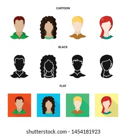 Vector design of professional and photo icon. Collection of professional and profile stock symbol for web.