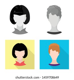 Vector design of professional and photo icon. Set of professional and profile vector icon for stock.