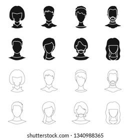 Vector design of professional and photo logo. Collection of professional and profile vector icon for stock.
