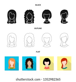Vector design of professional and photo logo. Set of professional and profile stock symbol for web.