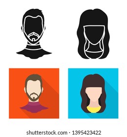 Vector design of professional and photo logo. Set of professional and profile stock vector illustration.
