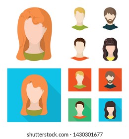 Vector design of professional and photo logo. Set of professional and profile stock symbol for web.
