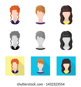 Vector design of professional and photo logo. Set of professional and profile vector icon for stock.