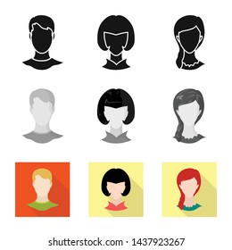 Vector design of professional and photo logo. Set of professional and profile stock vector illustration.