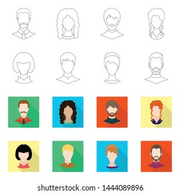Vector design of professional and photo logo. Set of professional and profile stock vector illustration.