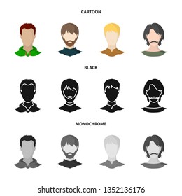 Vector design of professional and photo sign. Collection of professional and profile stock vector illustration.