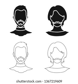 Vector design of professional and photo sign. Collection of professional and profile vector icon for stock.