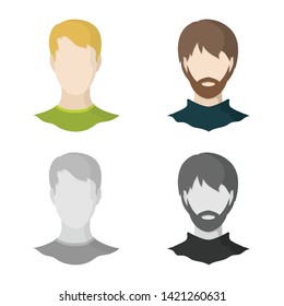 Vector design of professional and photo sign. Set of professional and profile stock vector illustration.