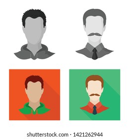 Vector design of professional and photo sign. Collection of professional and profile vector icon for stock.
