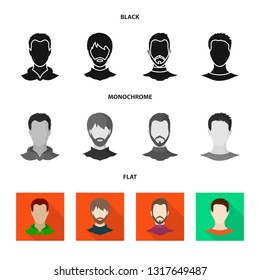 Vector design of professional and photo symbol. Collection of professional and profile stock symbol for web.