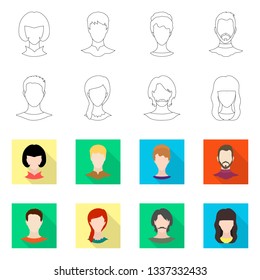 Vector design of professional and photo symbol. Collection of professional and profile stock symbol for web.