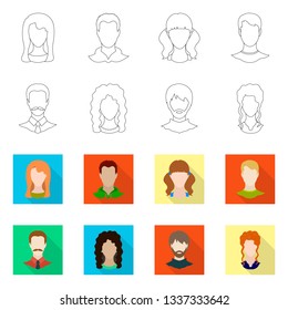 Vector design of professional and photo symbol. Collection of professional and profile stock symbol for web.