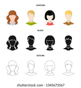 Vector design of professional and photo symbol. Set of professional and profile stock symbol for web.