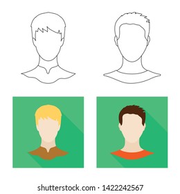 Vector design of professional and photo symbol. Collection of professional and profile stock symbol for web.