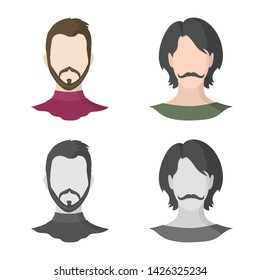 Vector design of professional and photo symbol. Collection of professional and profile stock vector illustration.