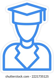 Vector Design Professor Icon Style