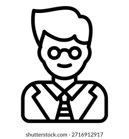 Vector de Diseño Professor Icon Style