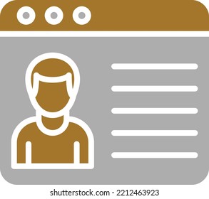 Vector Design Profile Icon Style